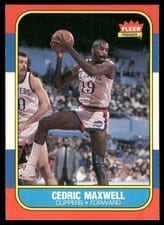 1986 Fleer Cedric Maxwell #70 card