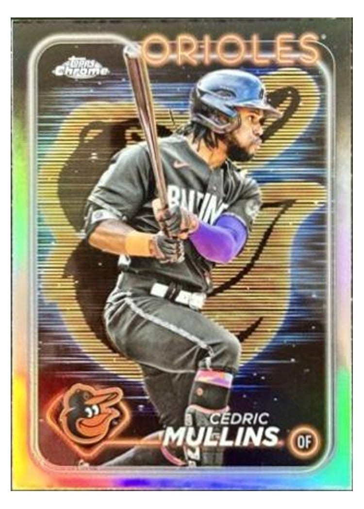 2024 Topps Chrome Base Set Cedric Mullins Lightboard Logo #82 card