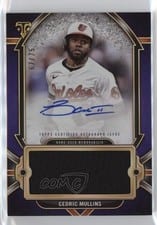 2024 Topps Triple Threads Autograph Single Jumbo Relics Cedric Mullins #AJR-CM card