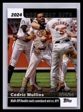 2025 Topps 2024 Greatest Hits Cedric Mullins #GH-20 card