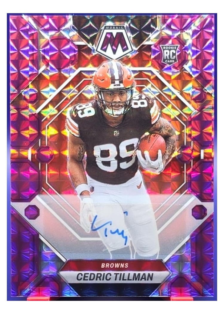 2023 Panini Mosaic Base Set Cedric Tillman #296 card