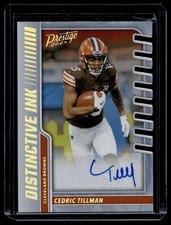 2024 Panini Prestige Distinctive Ink Cedric Tillman #DI-CTN card