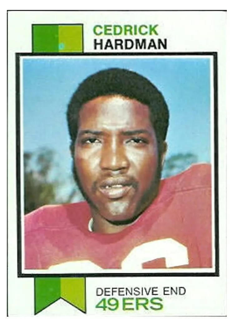 1973 Topps Cedrick Hardman #412 card