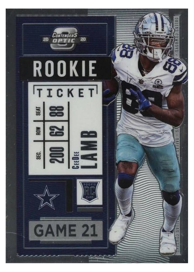 2020 Panini Contenders Optic CeeDee Lamb #65 card