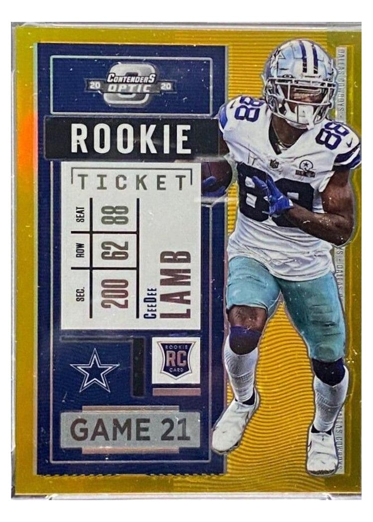 2020 Panini Contenders Optic CeeDee Lamb #65 card