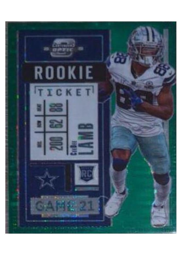 2020 Panini Contenders Optic CeeDee Lamb #65 card