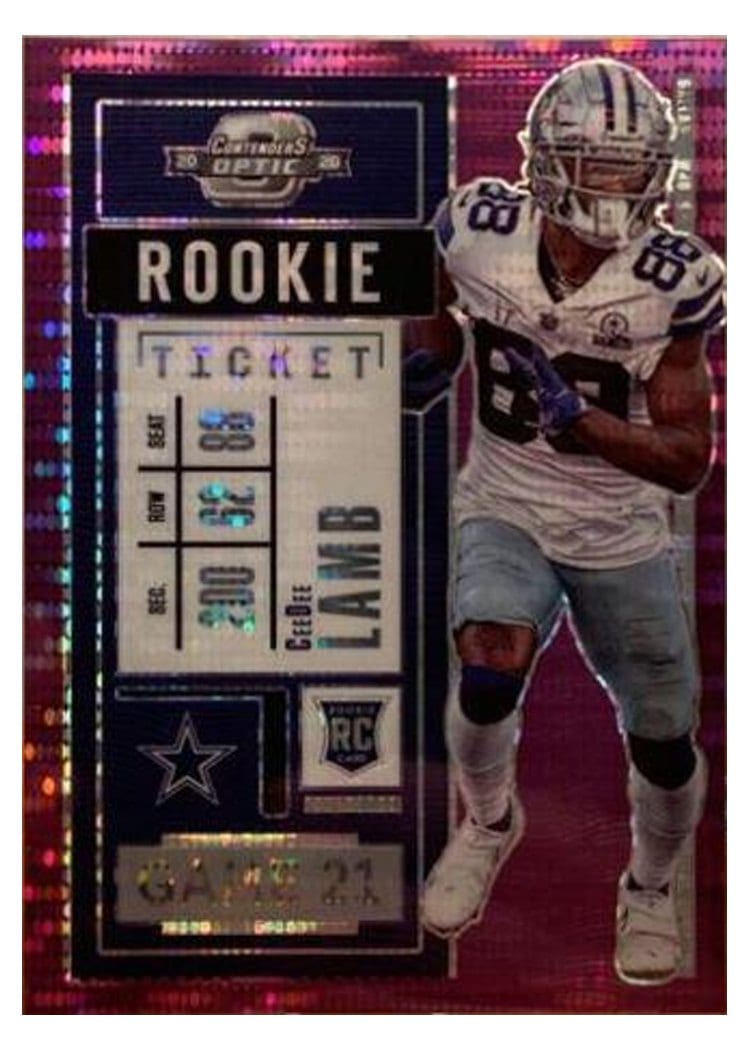 2020 Panini Contenders Optic CeeDee Lamb #65 card