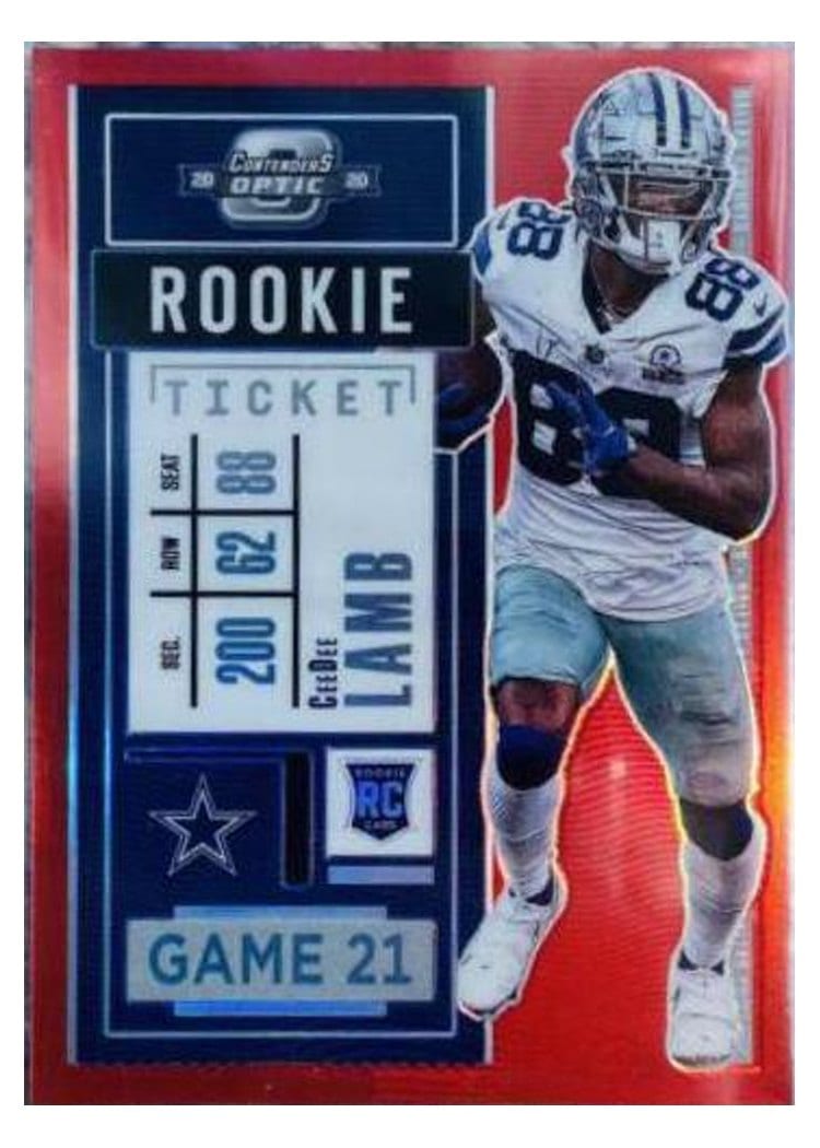 2020 Panini Contenders Optic CeeDee Lamb #65 card