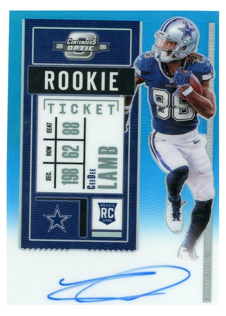 2020 Panini Contenders Optic Base Set CeeDee Lamb #107 card
