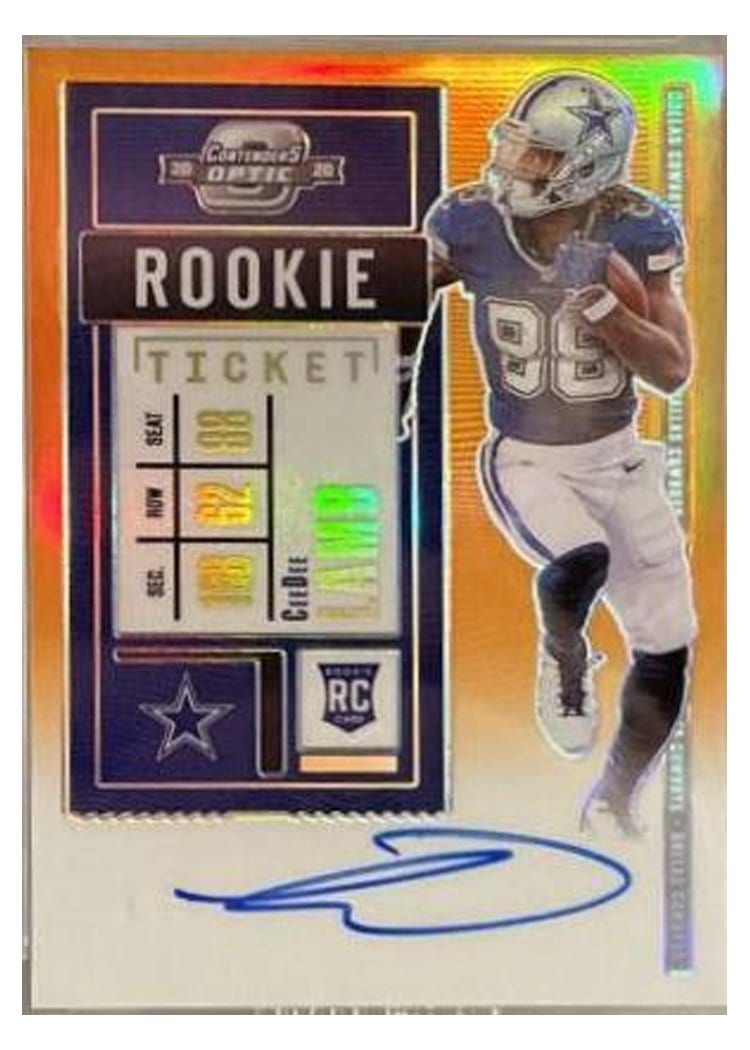 2020 Panini Contenders Optic Base Set CeeDee Lamb #107 card
