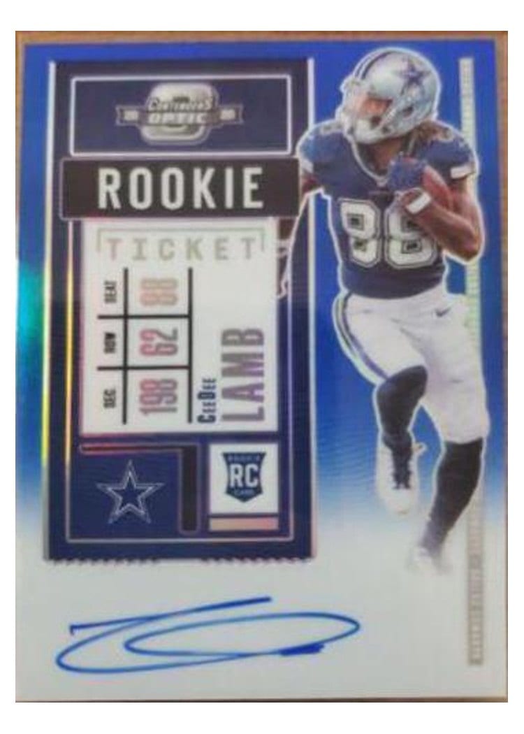 2020 Panini Contenders Optic Base Set CeeDee Lamb #107 card