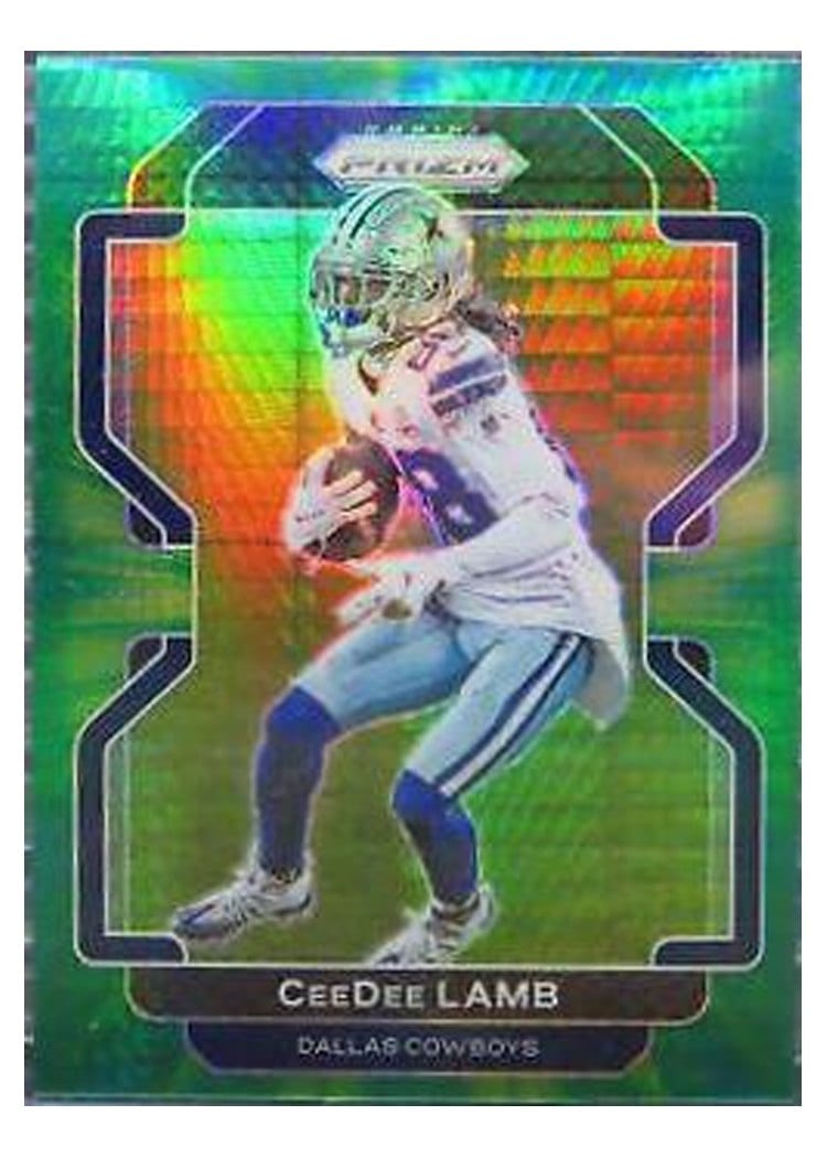 2021 Panini Prizm Base Set CeeDee Lamb Hyper Prizm #239 card