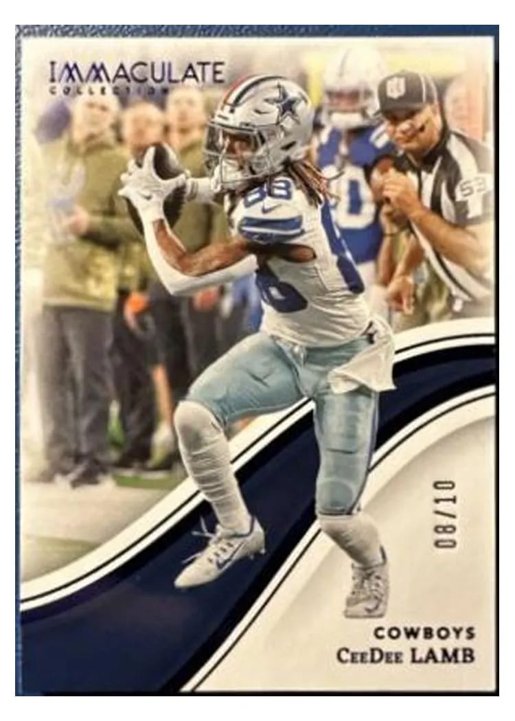 2023 Panini Immaculate CeeDee Lamb Blue #40 card