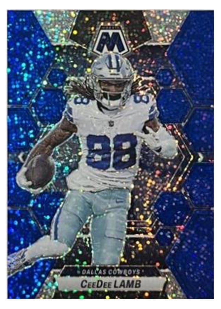 2023 Panini Mosaic Base Set CeeDee Lamb Blue Sparkle #57 card