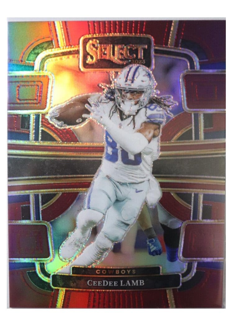 2023 Panini Select CeeDee Lamb Red Prizm #29 card