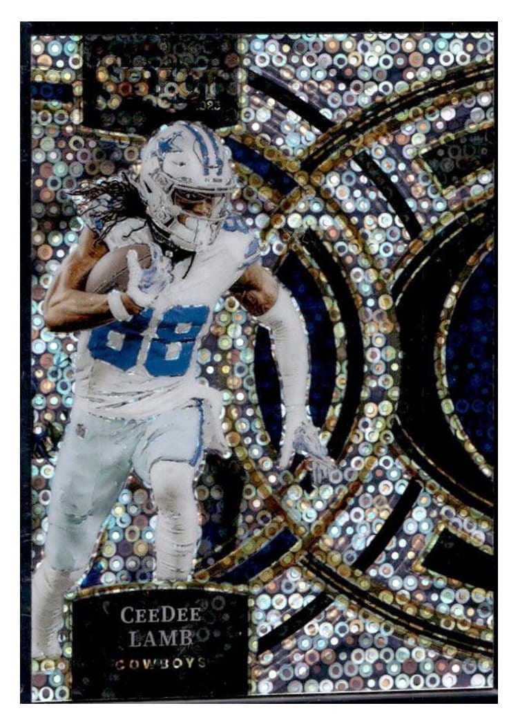 2023 Panini Select Base Set CeeDee Lamb Disco Prizm #177 card
