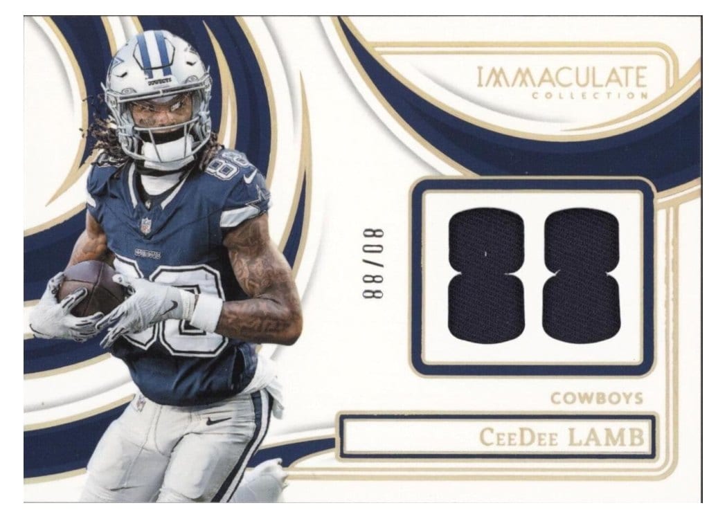 2024 Panini Immaculate Collection Immaculate Numbers Memorabilia CeeDee Lamb #21 card