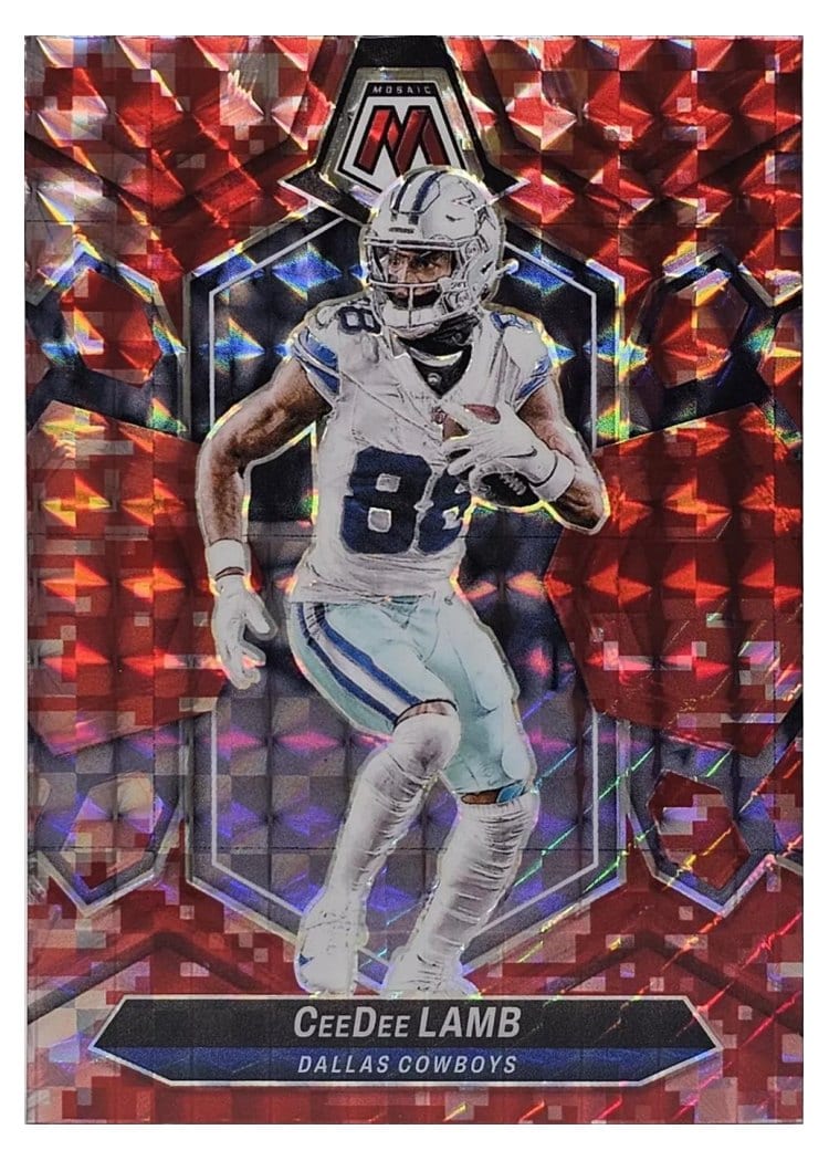 2024 Panini Mosaic Base Set CeeDee Lamb Camo Red #59 card