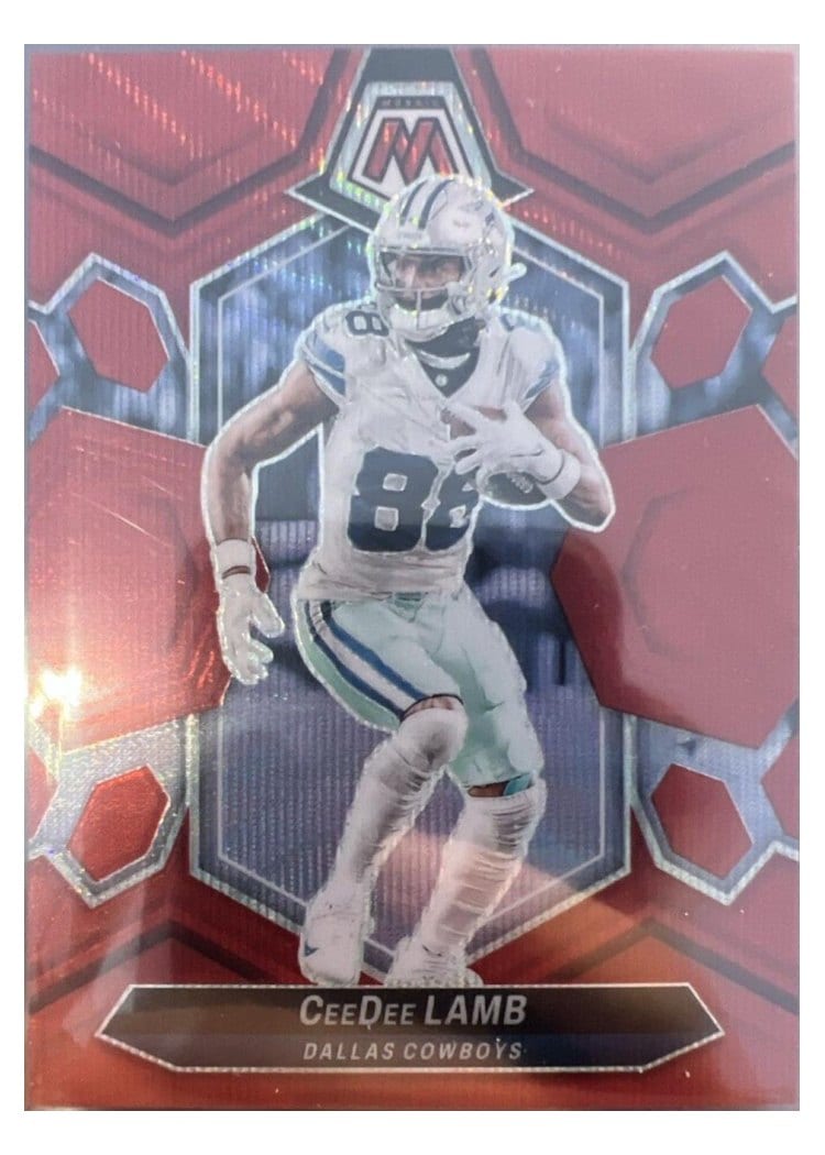 2024 Panini Mosaic Base Set CeeDee Lamb Red Wave #59 card