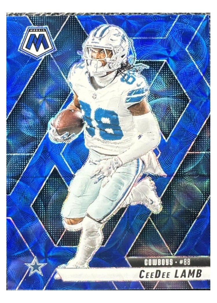 2025 Panini Mosaic Base Set CeeDee Lamb Blue Scope #209 card