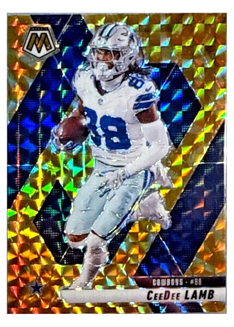 2025 Panini Mosaic Base Set CeeDee Lamb Reactive Yellow #209 card