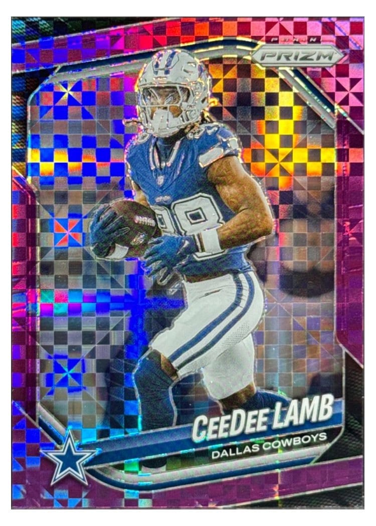 2025 Panini Prizm Base Set CeeDee Lamb Purple Power #154 card