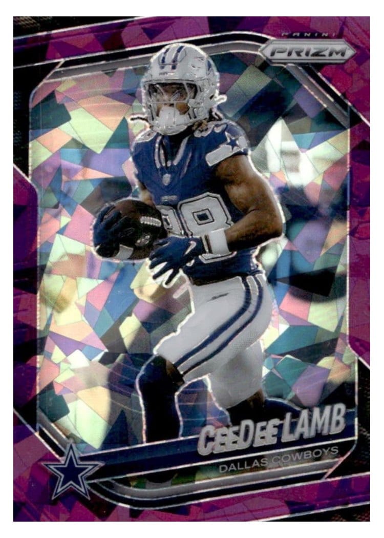 2025 Panini Prizm Base Set CeeDee Lamb Purple Ice #154 card