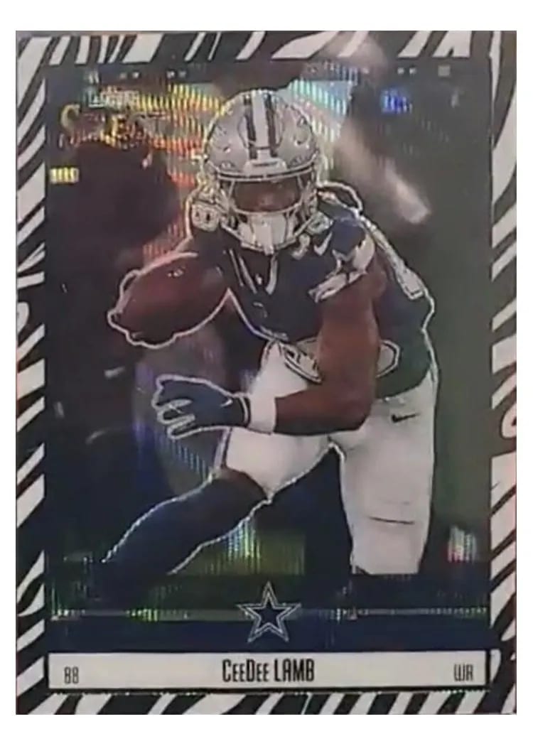 2025 Panini Select Score Select Throwback CeeDee Lamb #1 card