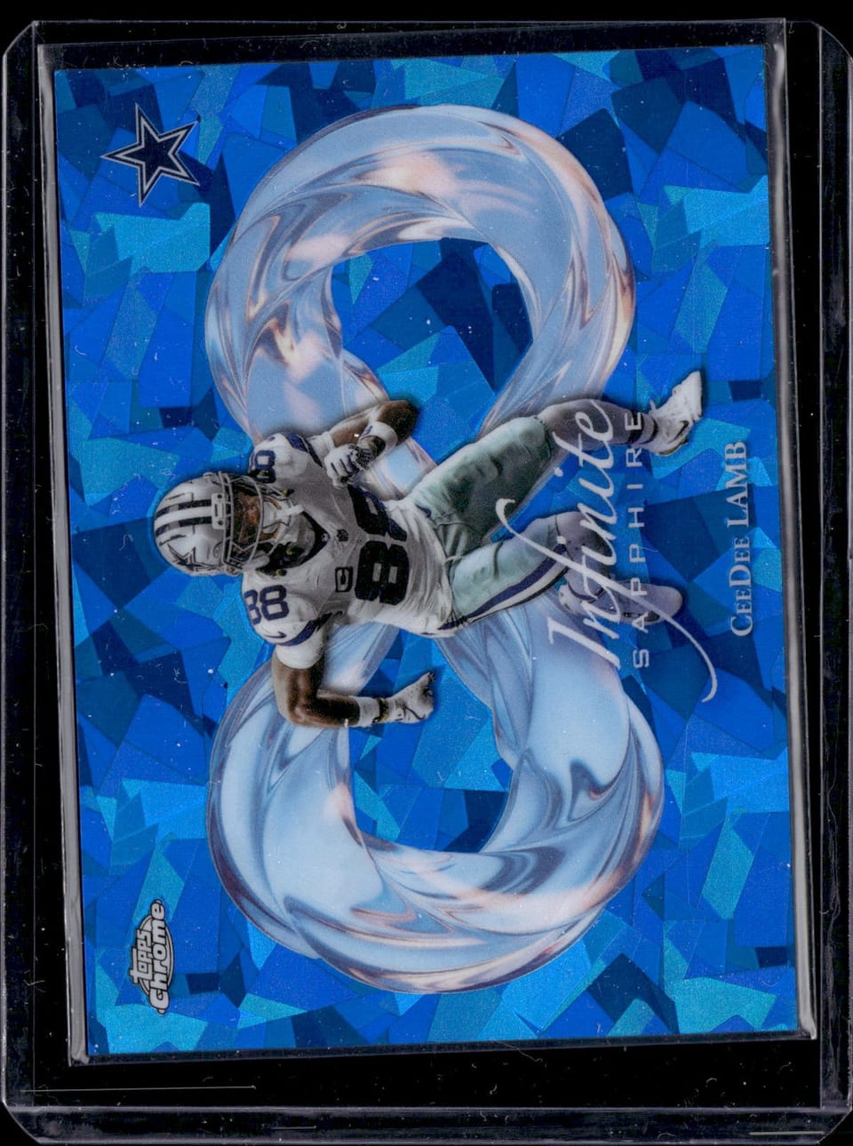 CeeDee Lamb 2025 Topps Chrome Sapphire Infinite Sapphire card
