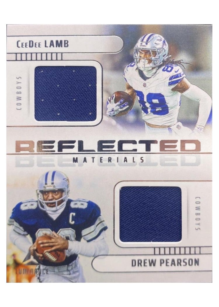 2025 Panini Luminance Reflected Materials CeeDee Lamb/Drew Pearson #4 card