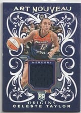 2024 Panini Origins WNBA Art Nouveau Memorabilia Celeste Taylor #AN-CT card