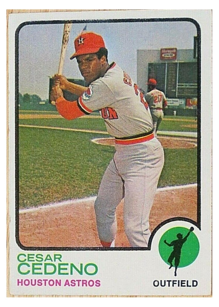 1973 Topps Cesar Cedeno #290 card