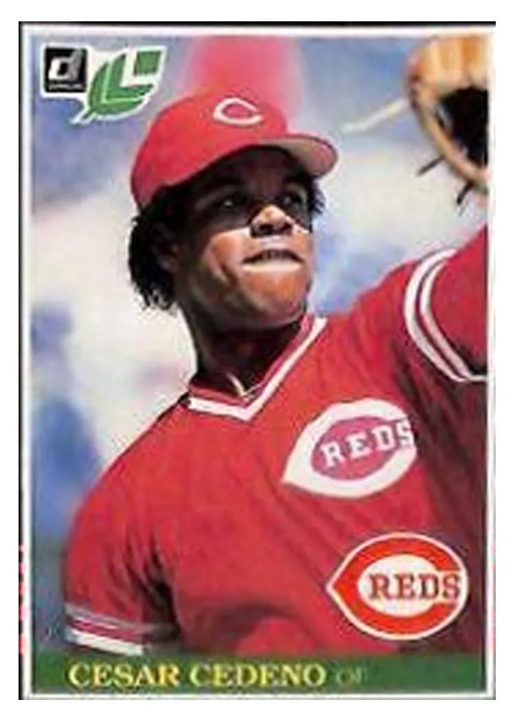 1985 Leaf Cesar Cedeno #87 card