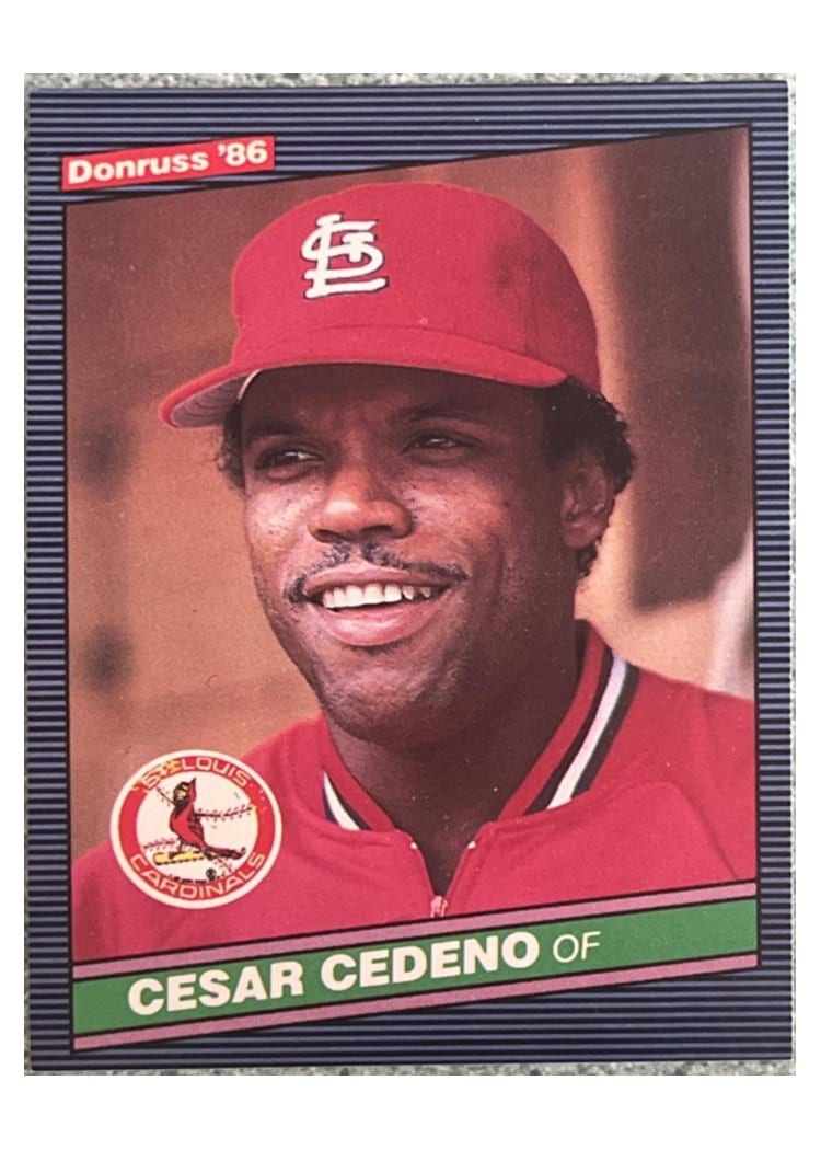1986 Donruss Cesar Cedeno #648 card