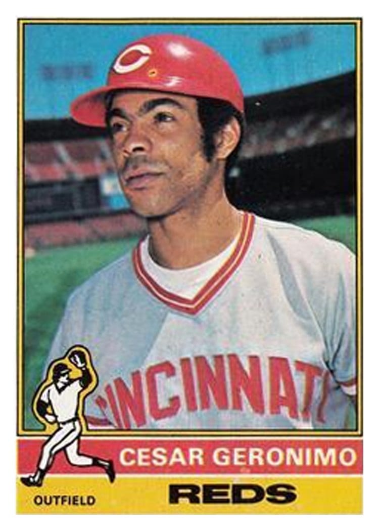1976 Topps Cesar Geronimo #24 card