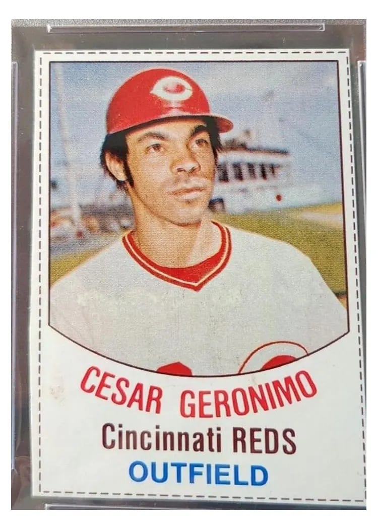 1977 Hostess Cesar Geronimo #76 card