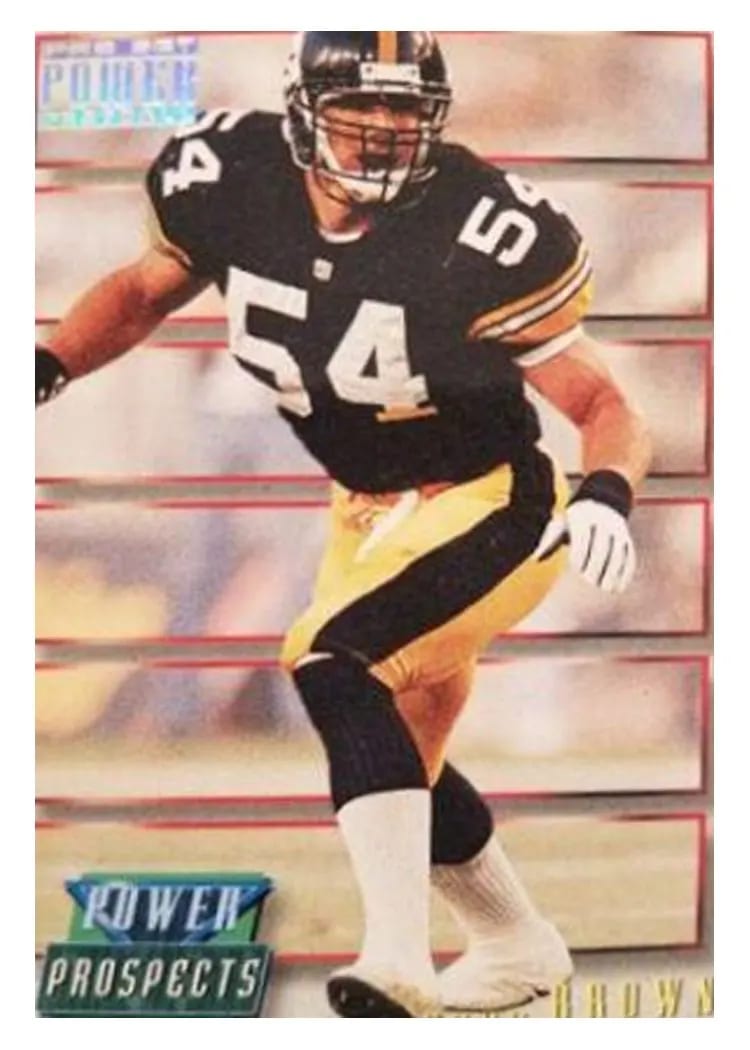 1993 Pro Set Power Update Prospects Chad Brown #PP32 card