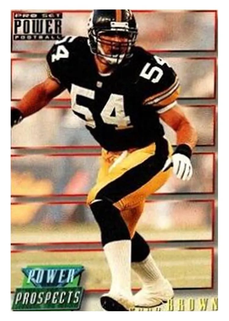 1993 Pro Set Power Update Prospects Chad Brown Gold #PP32 card