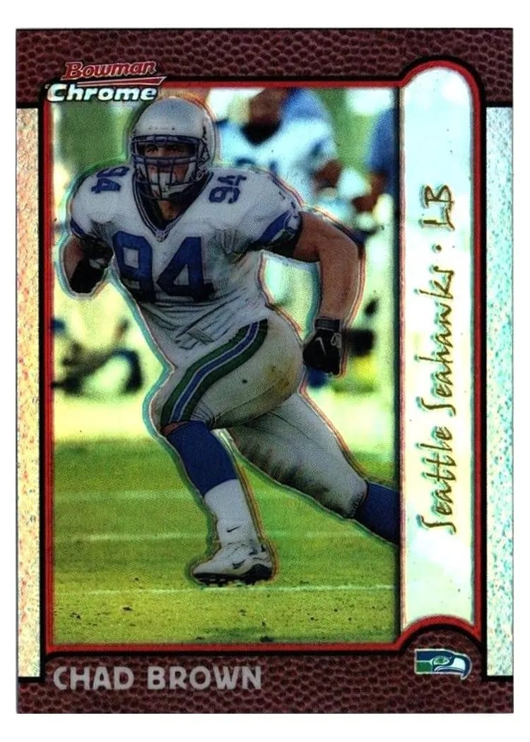 1999 Bowman Chrome Chad Brown Gold Refractor #103 card