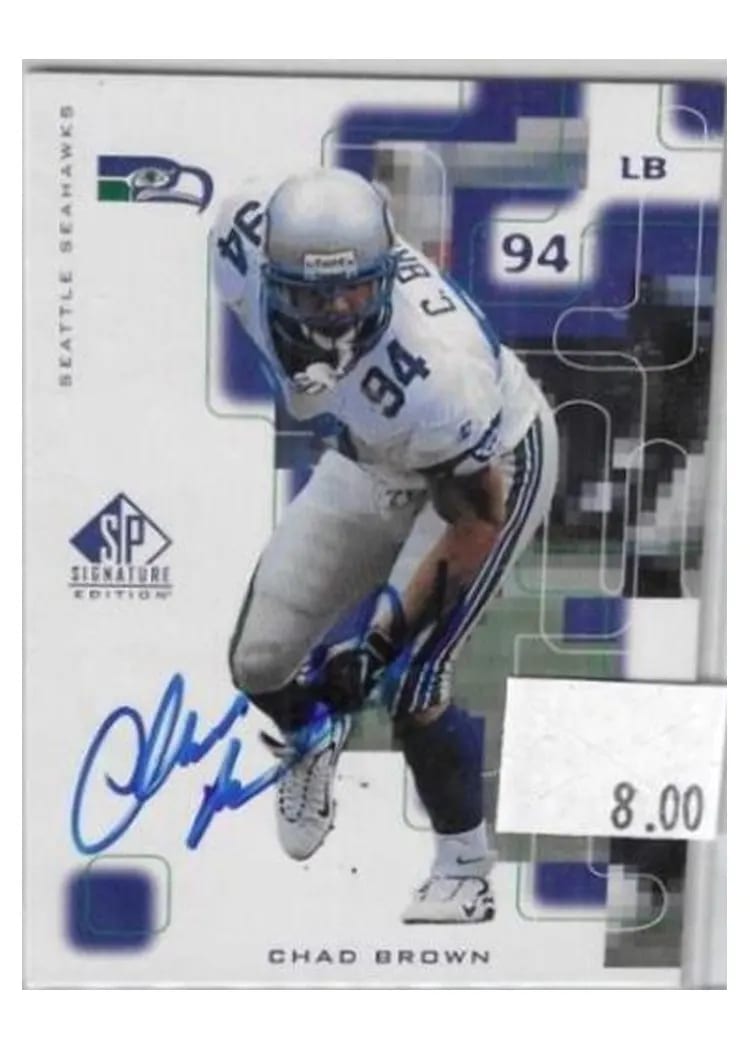 1999 SP Signature Chad Brown #116 card