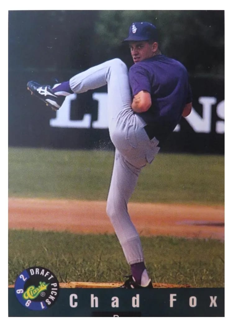 1992 Classic Draft Picks Chad Fox #100 card
