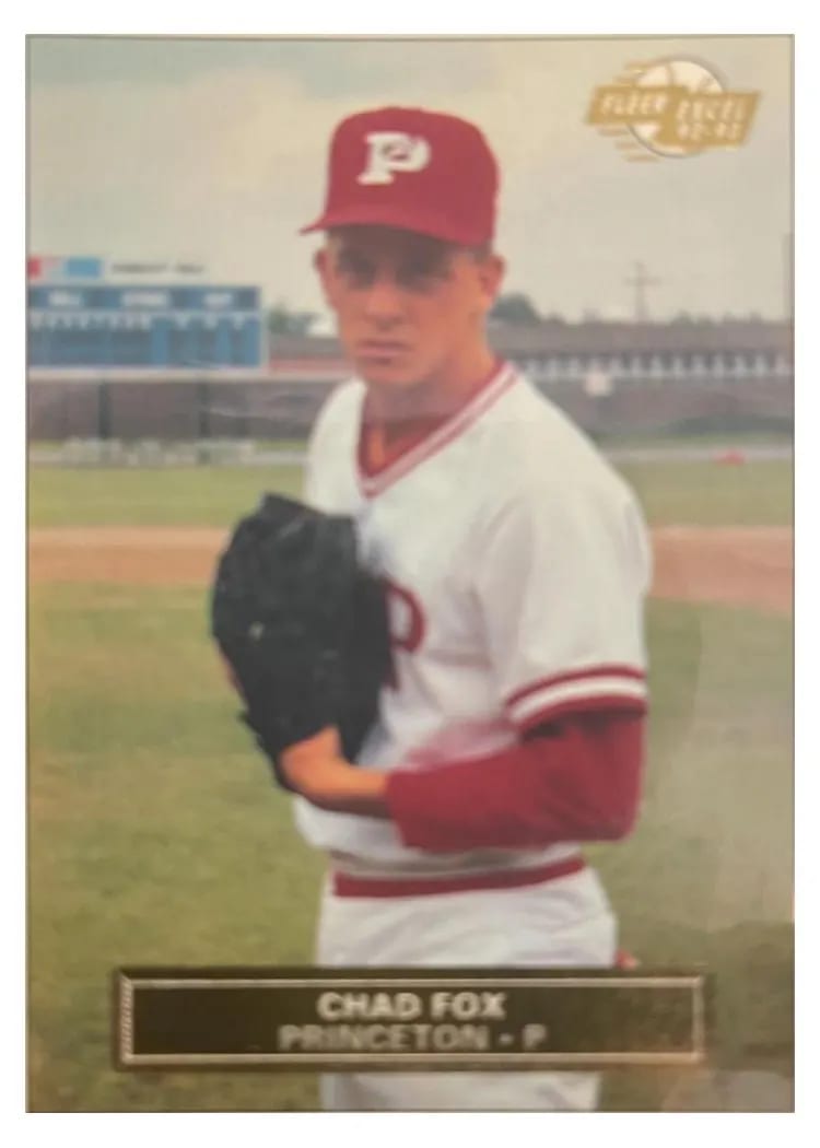 1992 Fleer Excel Chad Fox #18 card