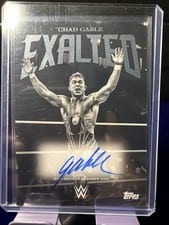 2025 Topps Exalted WWE Wrestling Black and White Signatures Chad Gable #BWS-CGE card