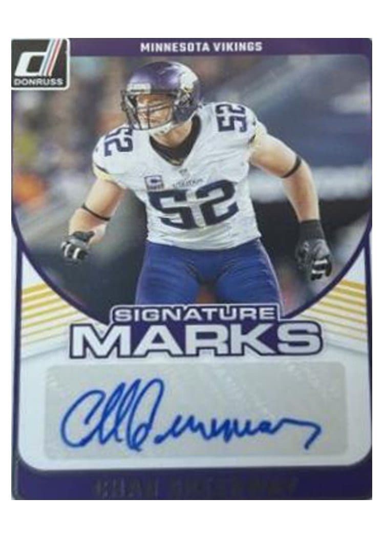 2024 Donruss Signature Marks Chad Greenway #SMA-CGR card