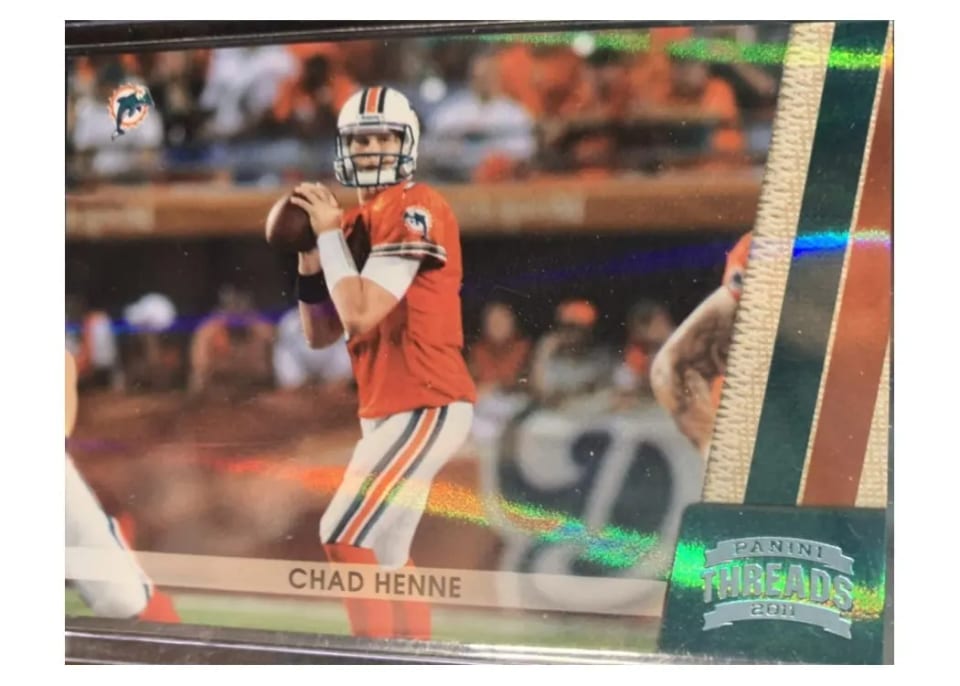 2011 Panini Threads Chad Henne Platinum #79 card