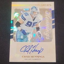 2023 Panini Legacy Gridiron Greats Autographs Chad Hennings #GG56 card