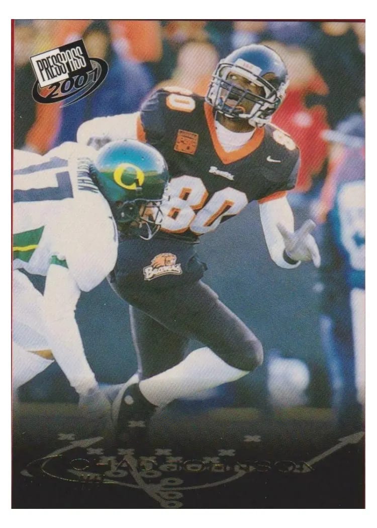 2001 Press Pass Chad Johnson #27 card