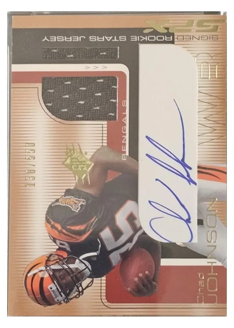 2001 Spx Chad Johnson #100 card