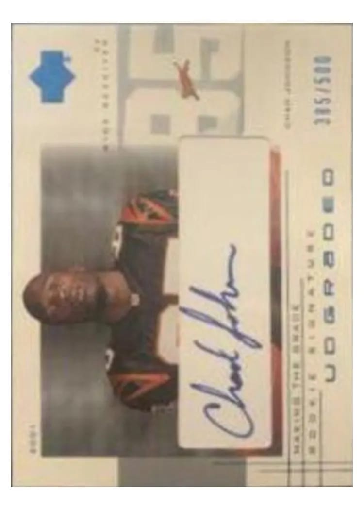2001 Upper Deck Graded Chad Johnson #48 card