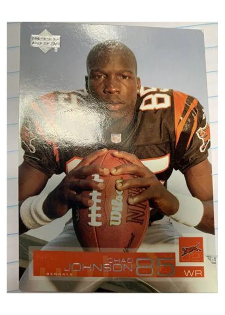 2002 Upper Deck Chad Johnson #40 card